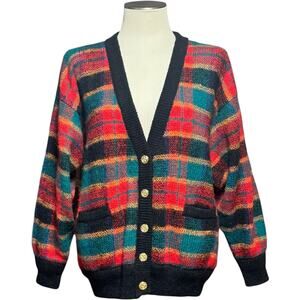 Colter Bay International Cardigan Black Blue Red Green Med